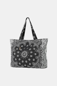 Bandana Print Canvas Tote