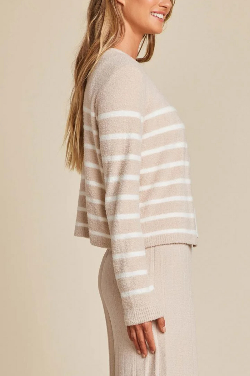 Barefoot Dreams Striped Cardigan