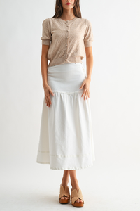 Short Sleeve Knit Cardigan