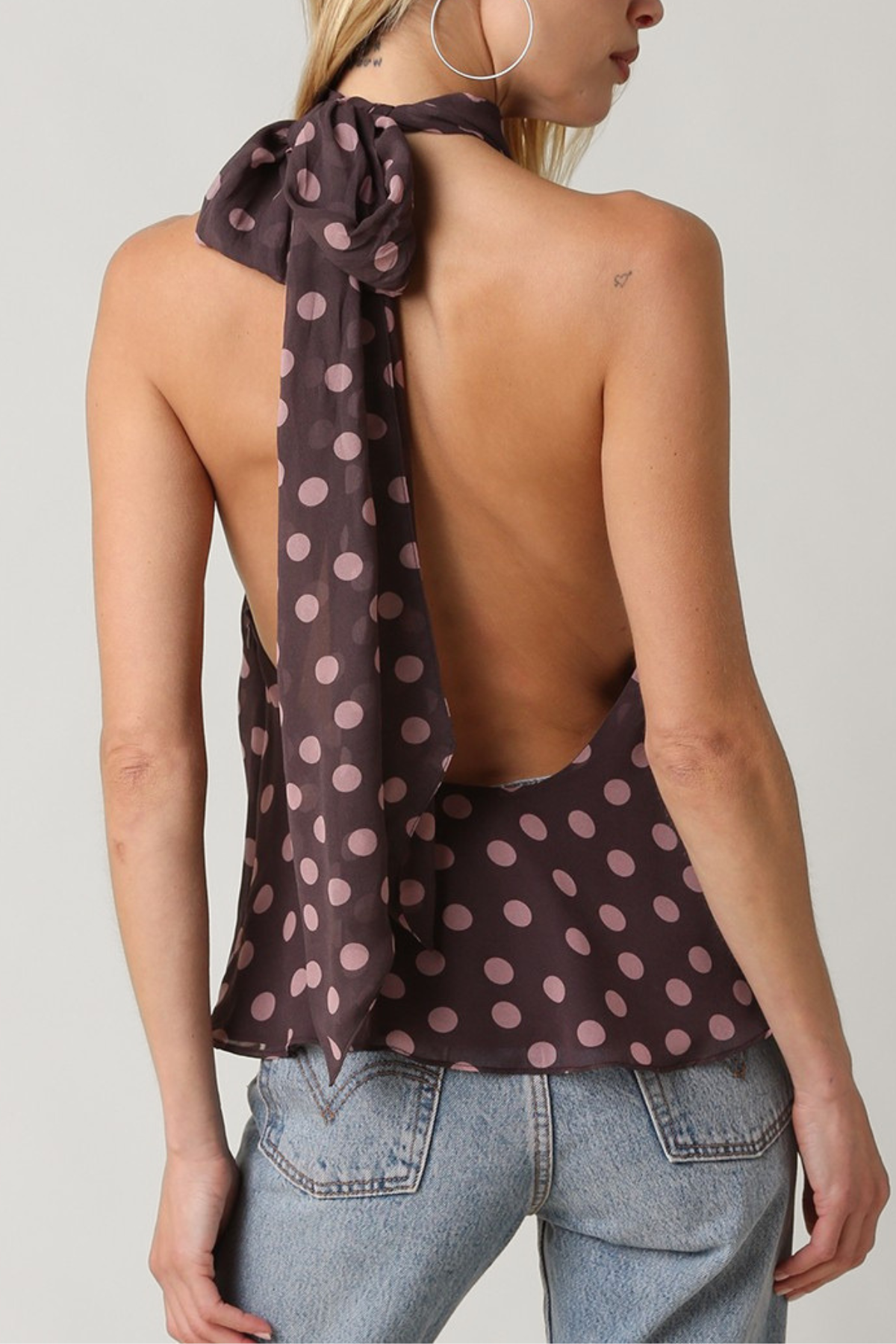Nova Polka Dot Halter Top