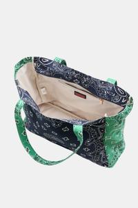 Bandana Print Canvas Tote