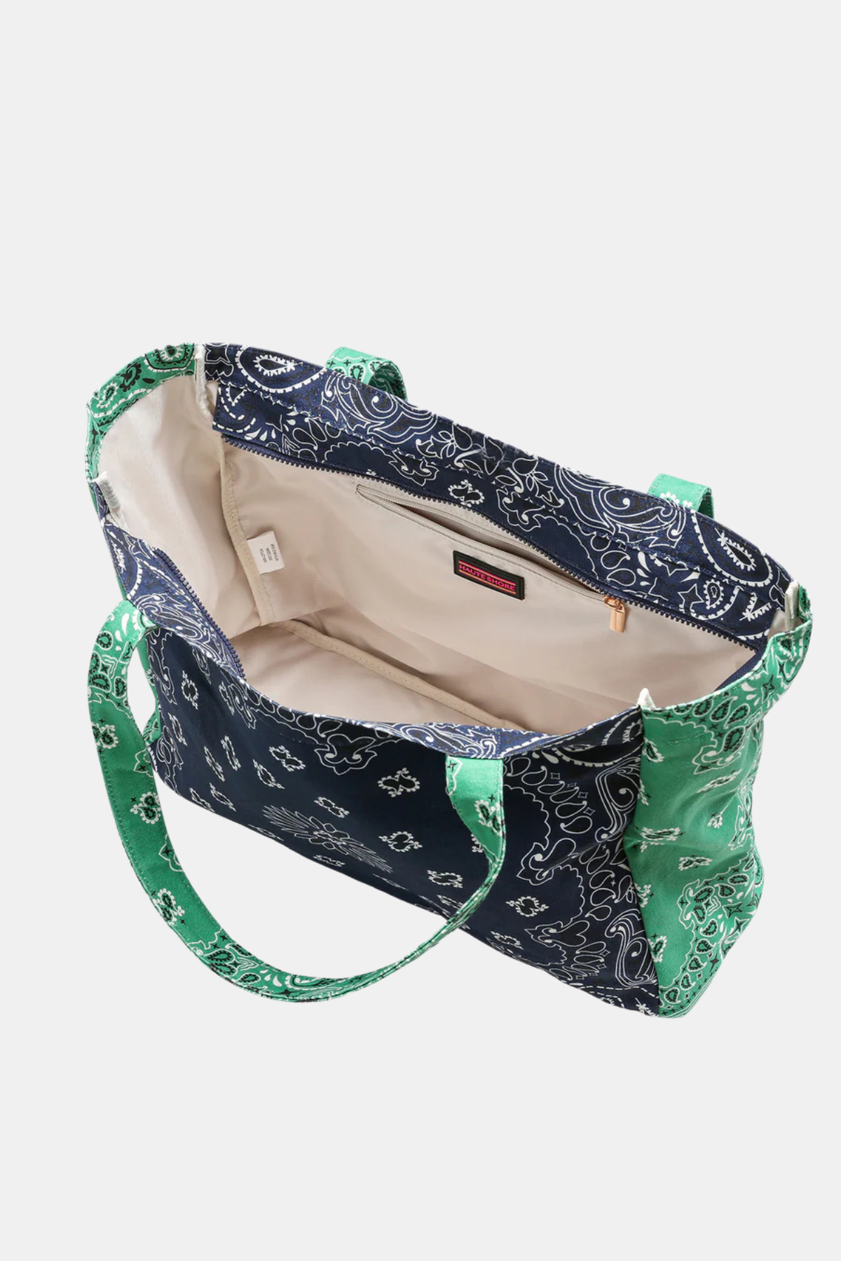 Bandana Print Canvas Tote