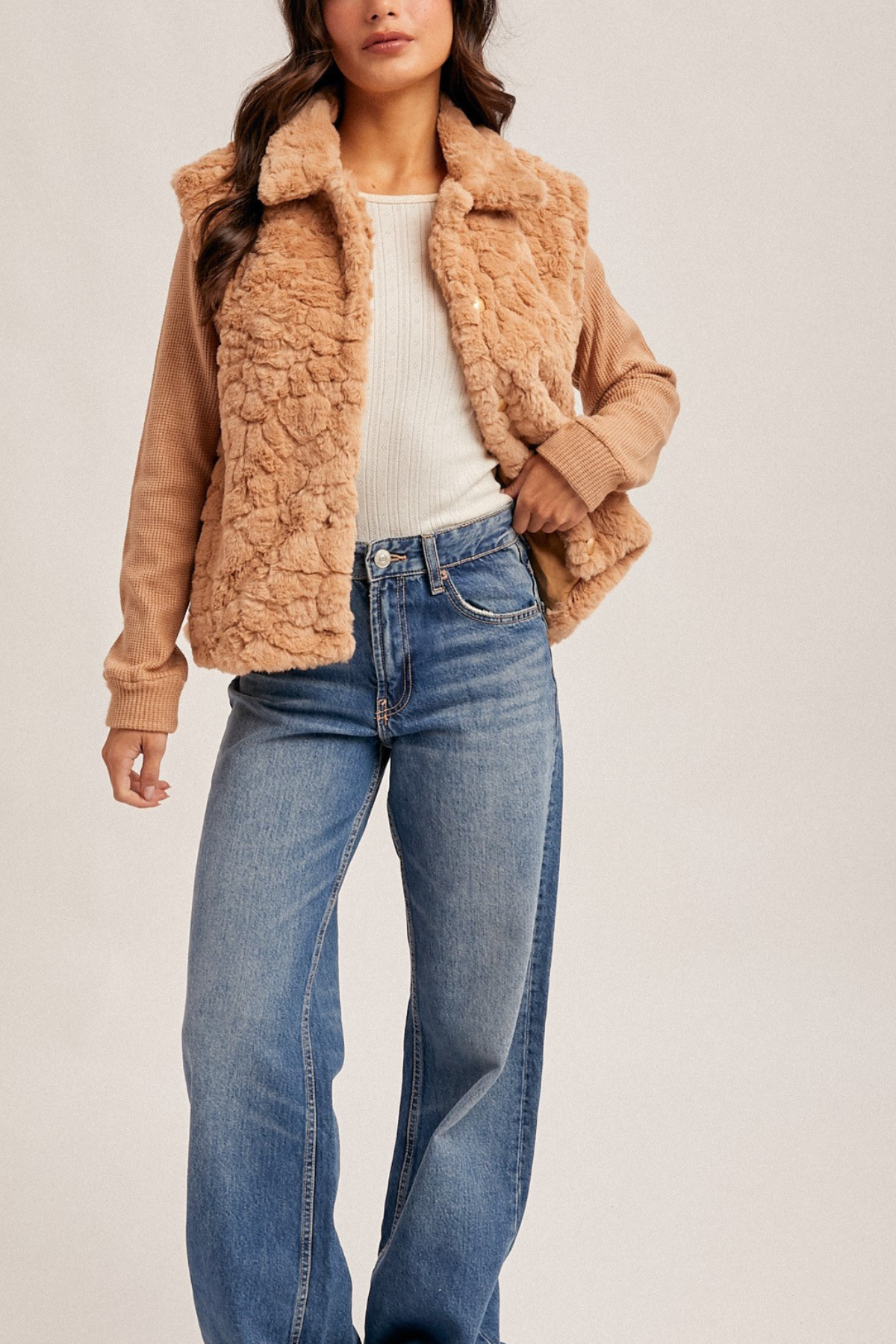 Contrast Button Down Jacket