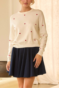 SRB Heart Embroidered Sweater