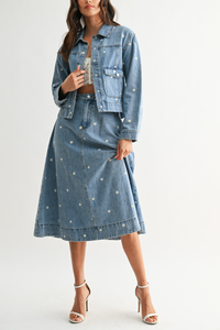 Embroidered Denim Jacket