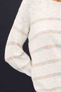 Lexi Drop Shoulder Striped Sweater