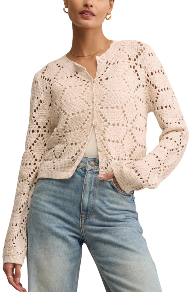 Rosalyn Diamond Sweater Cardigan