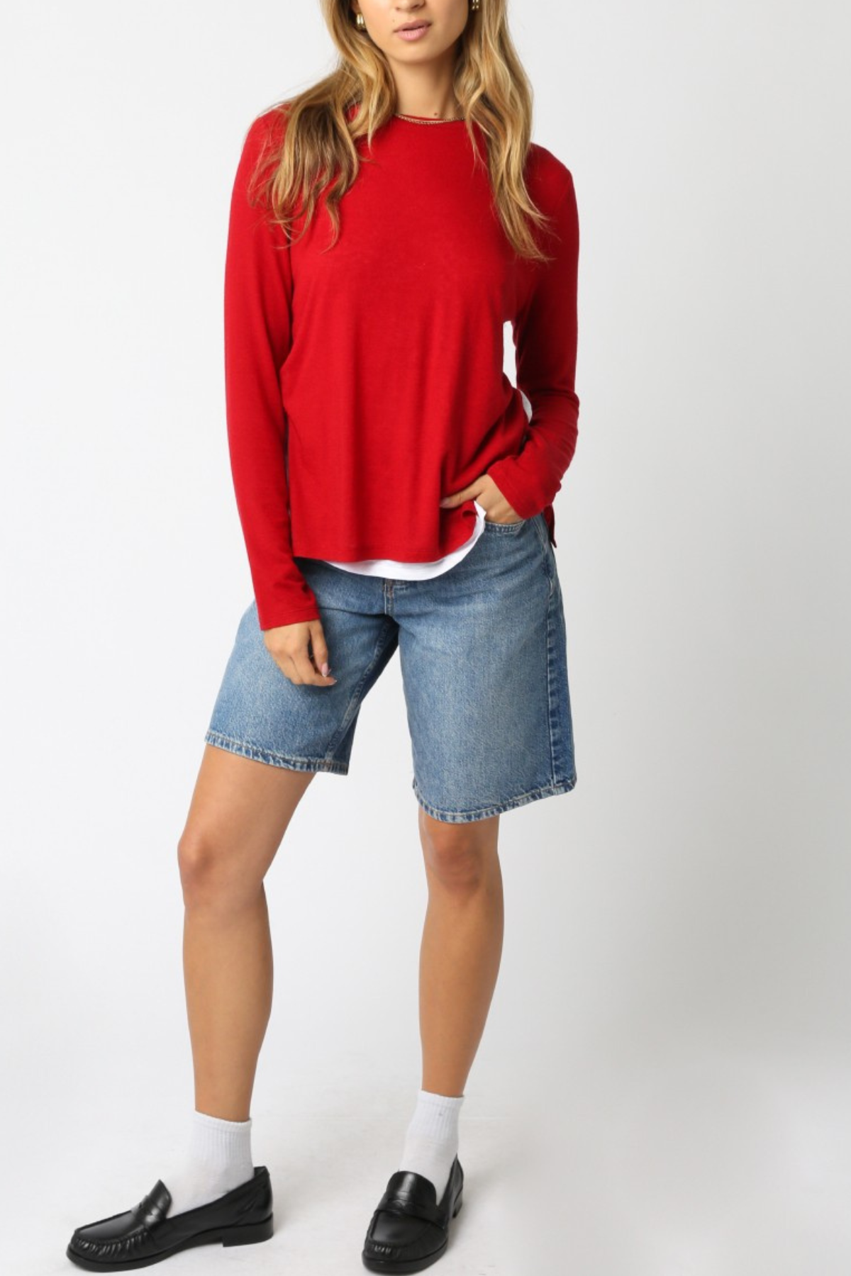 Lined Long Sleeve Top