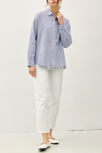Lexi Pinstripe Button Down Shirt