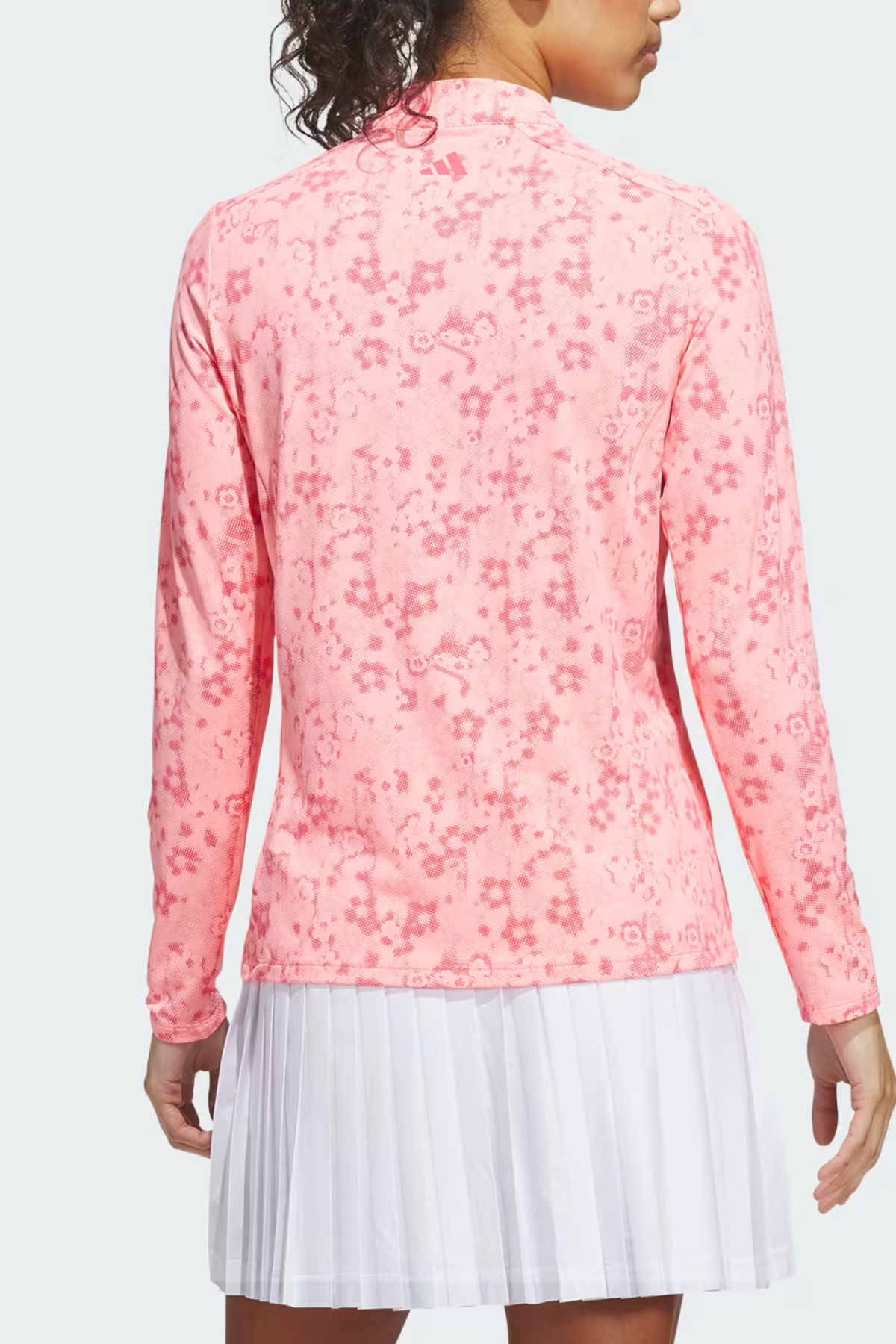 Adidas Ultimate365 Printed Quarter Zip Mock Top