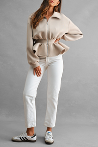 Scuba Peplum Jacket