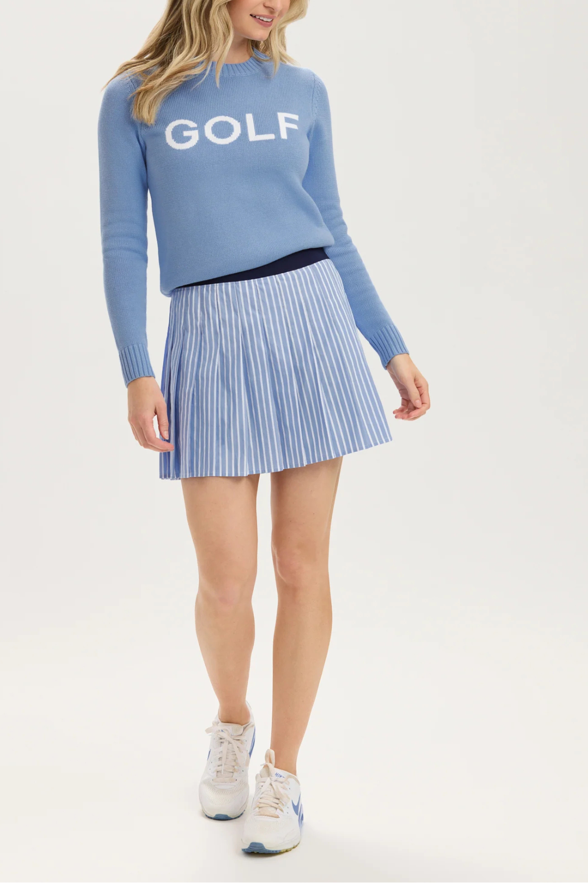 Renwick Pleated Poplin Skirt