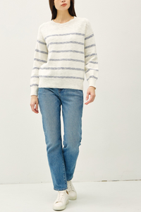 Lexi Drop Shoulder Striped Sweater