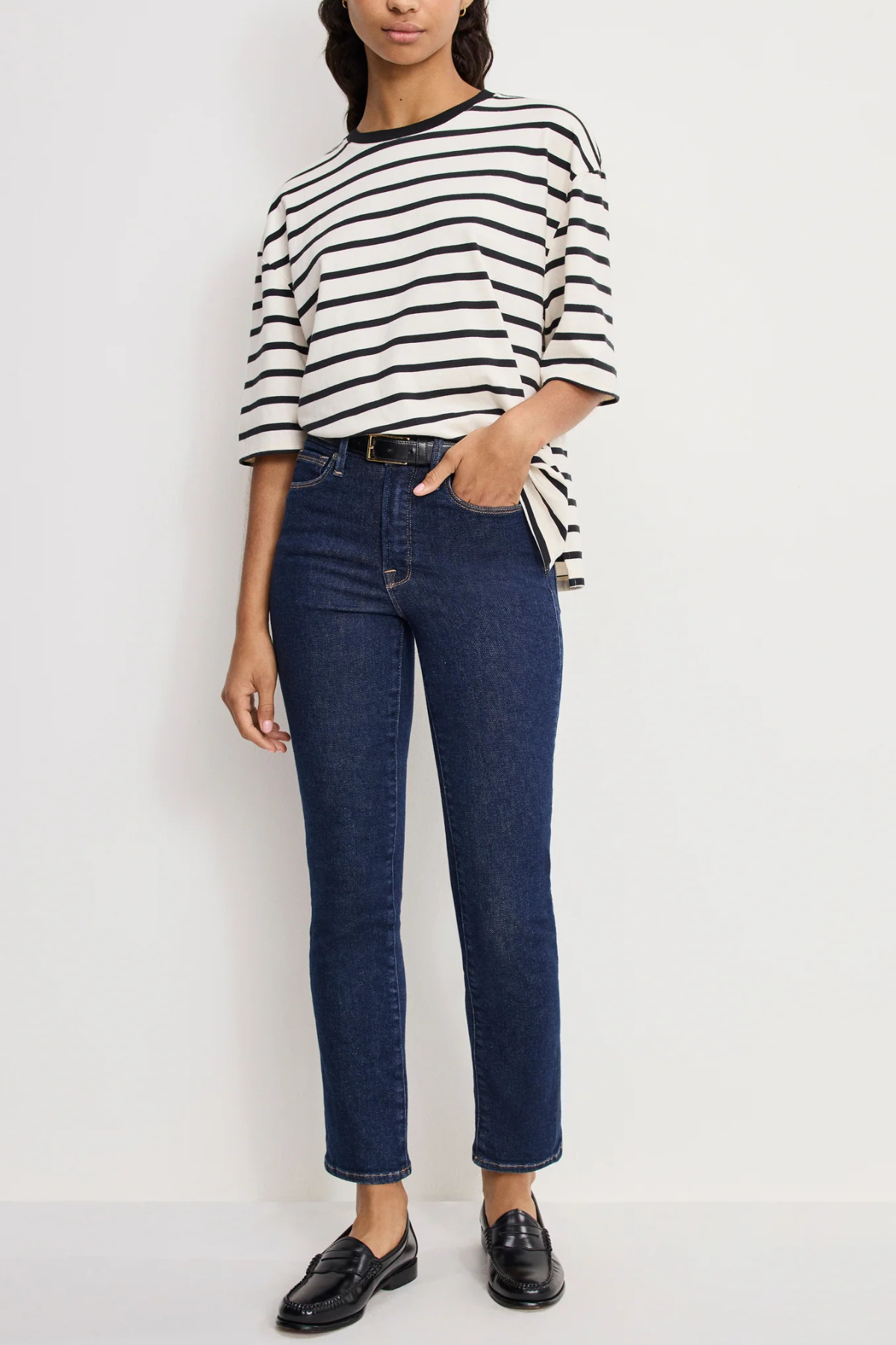 Good American Good Legs Straight Jeans