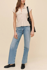 Bella Dahl Cap Sleeve Button Down