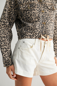 JBD Tied Waist Denim Crop Jacket