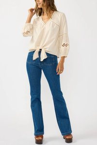 Rosalia Tie Front Top