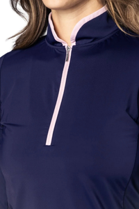 Golftini Long Sleeve Cool Girl Mock Polo