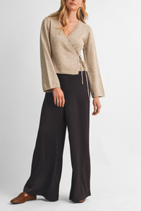 Wide Leg Pull-On Pants
