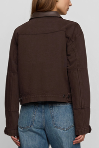 Z Supply Rey Cropped Denim Chore Jacket