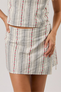 Ava Stripe and Tie Skort