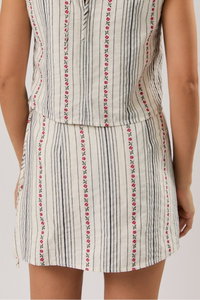 Ava Stripe and Tie Skort