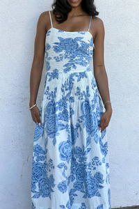 Tiana Gathered Floral Maxi Dress