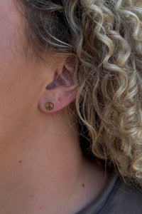 PG Designs Peace Sign Studs