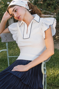 Short Sleeve Knit Top