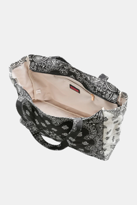 Bandana Print Canvas Tote