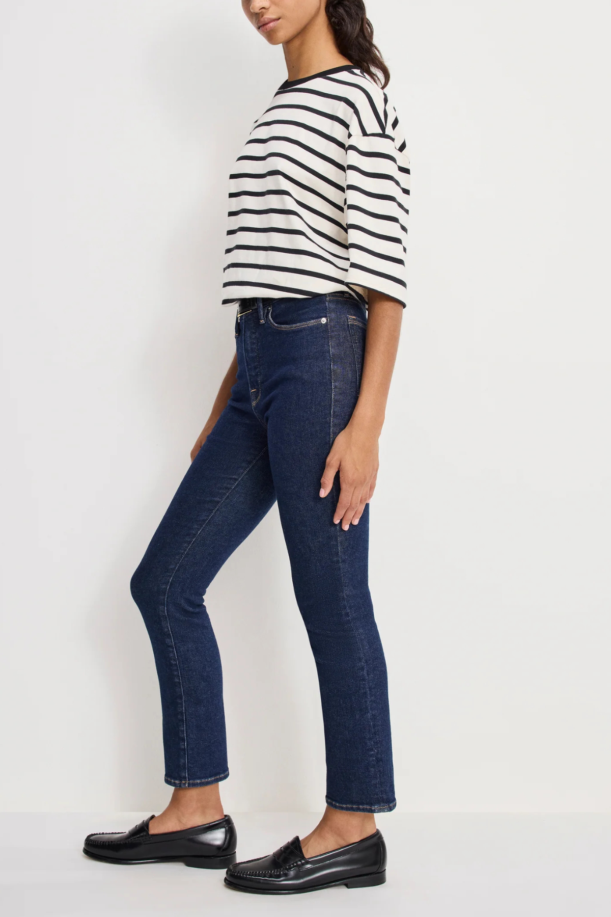 Good American Good Legs Straight Jeans