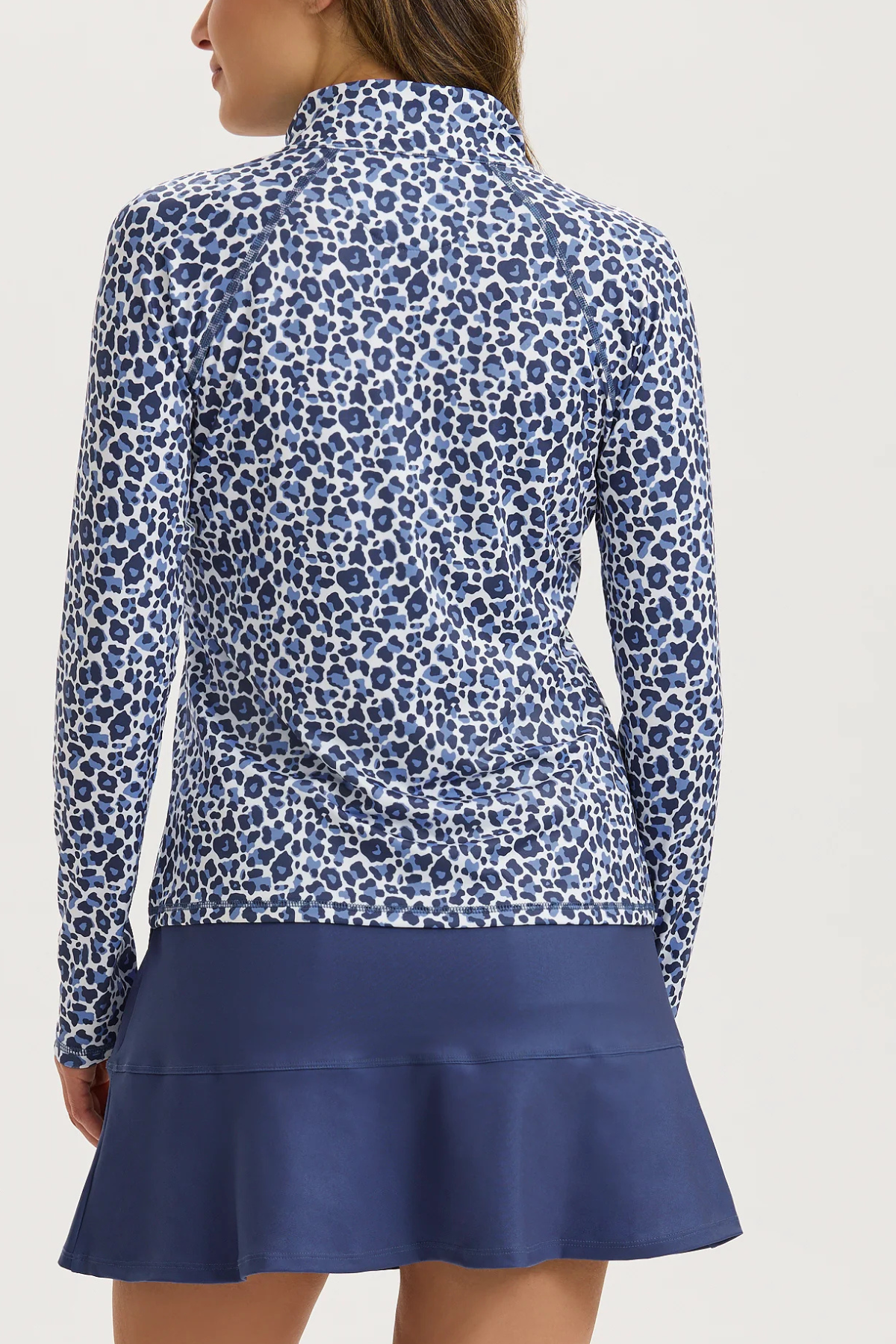 Renwick Leopard Print Quarter Zip