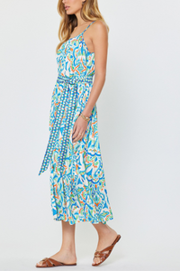 Printed Cami Midi Dress
