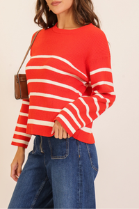 Striped Knit Sweater