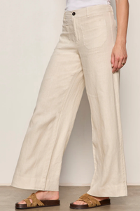 Sanctuary Linen Marine Wide Leg Pant
