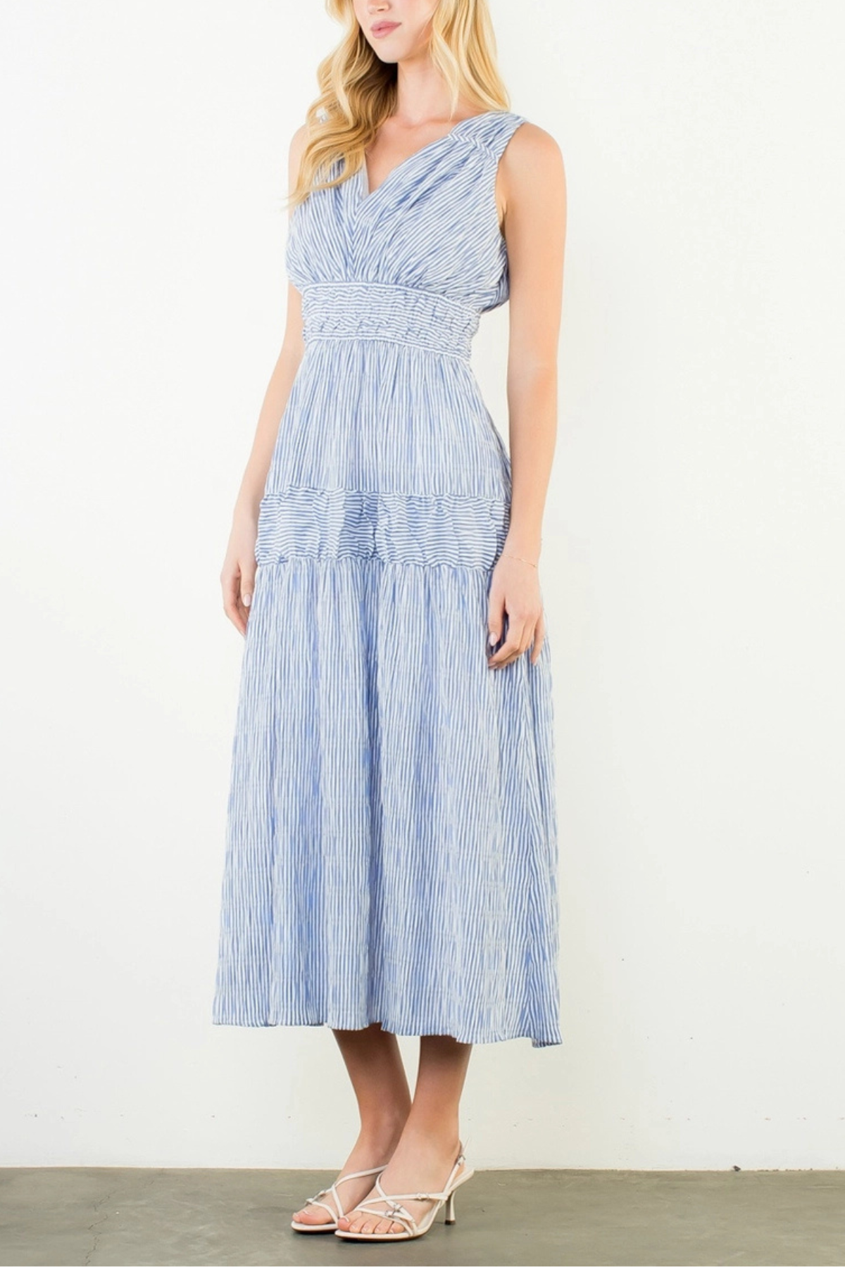 THML Sleeveless Tiered Dress