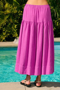 Gathered Drawcord Skirt