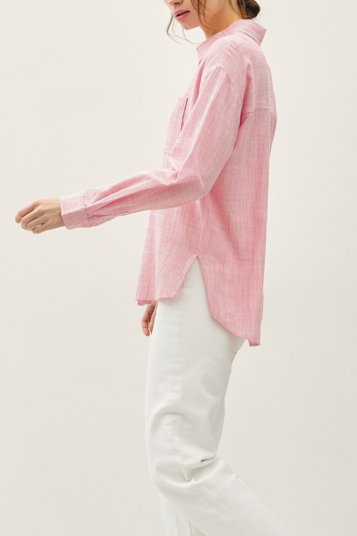 Lexi Pinstripe Button Down Shirt