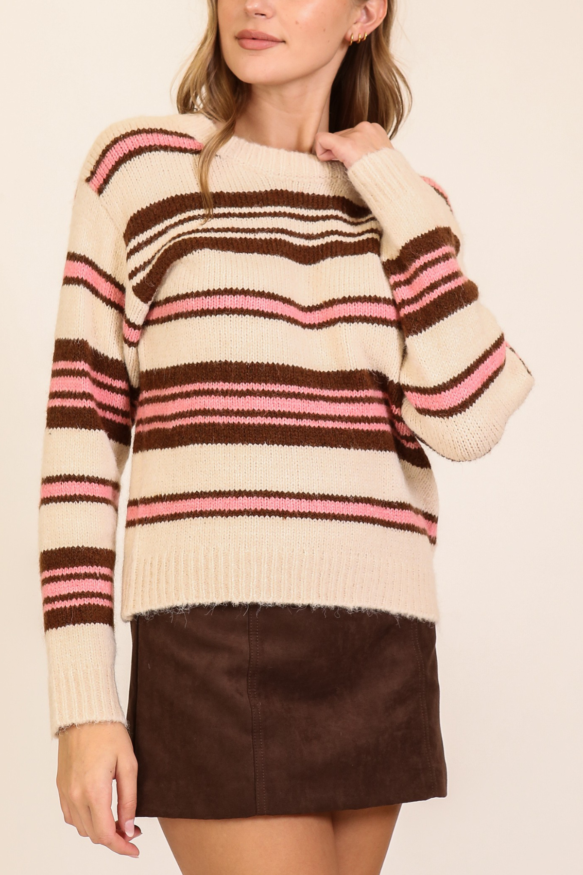 Sunset Stripe Knit Sweater