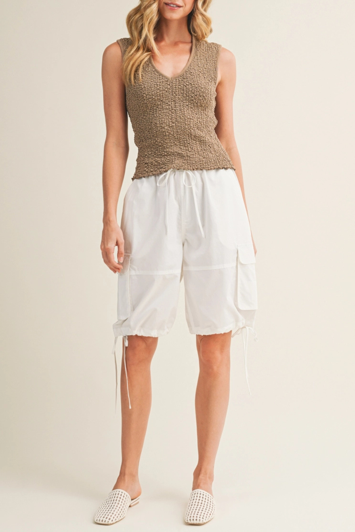Sleeveless Textured Top