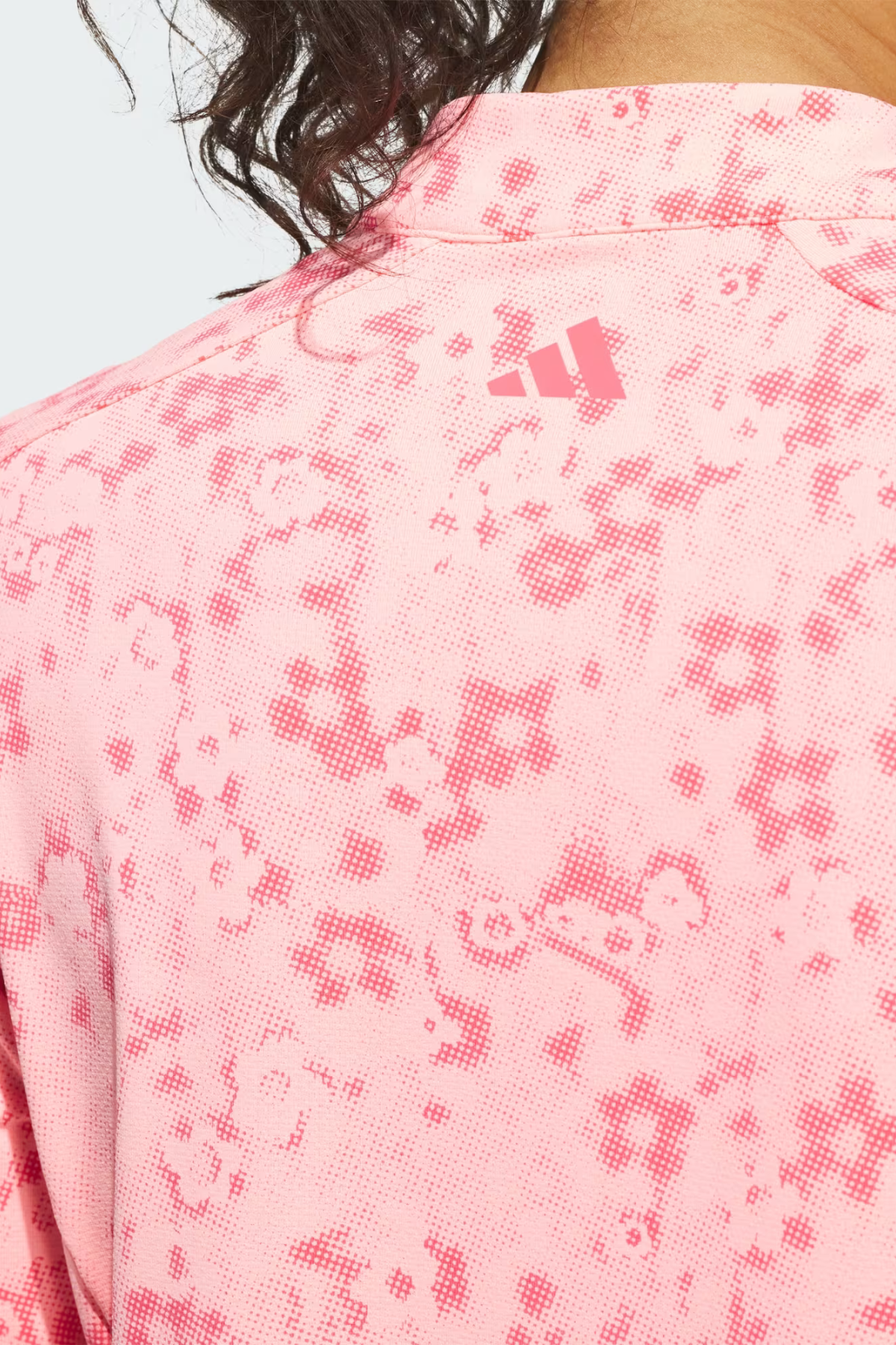 Adidas Ultimate365 Printed Quarter Zip Mock Top