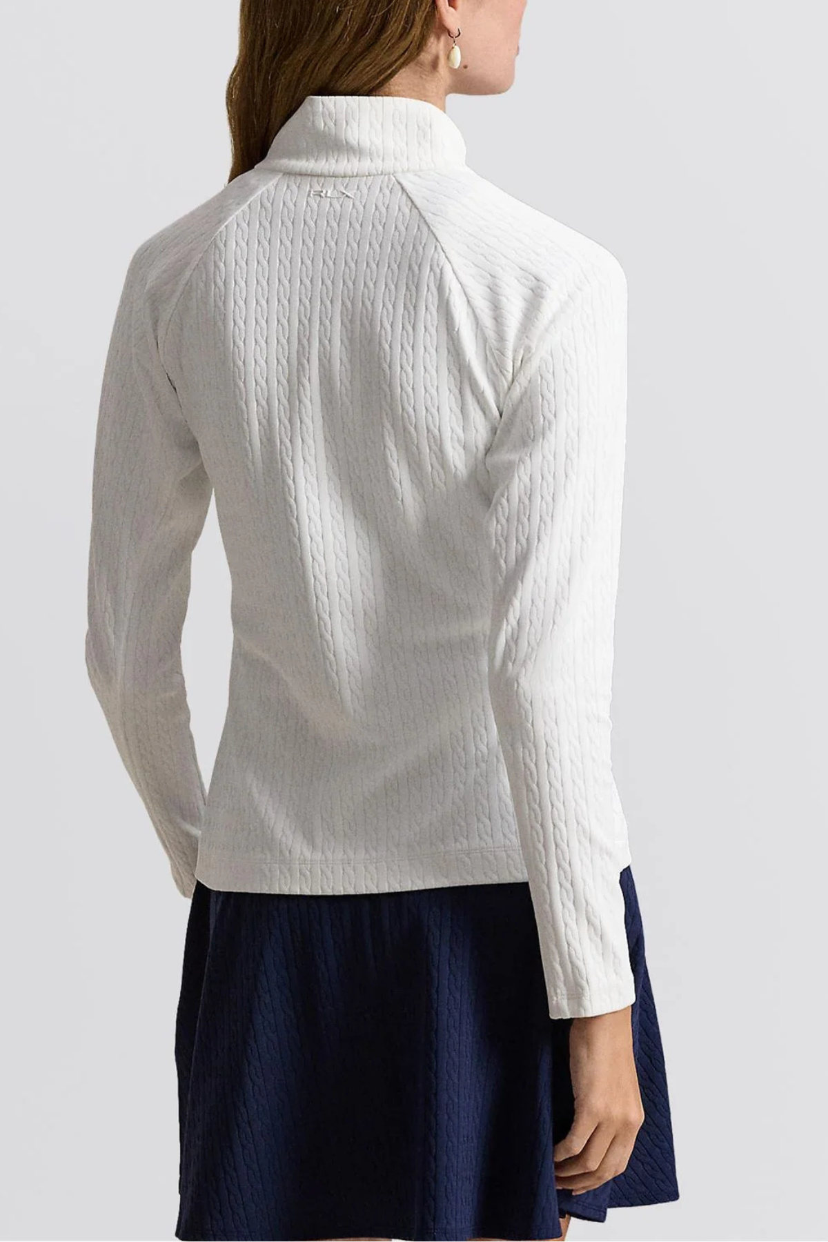 RLX Cable Knit Full Zip Pullover
