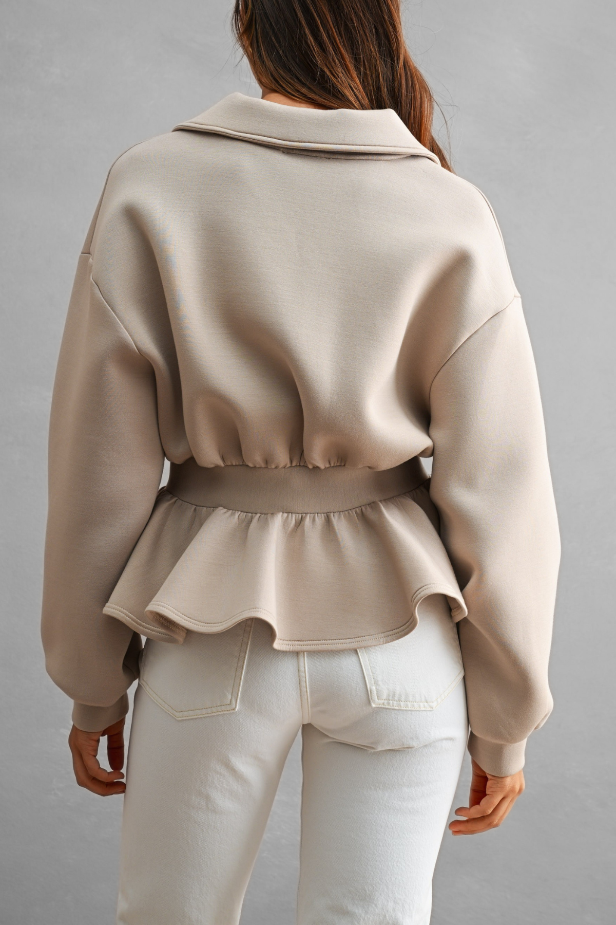 Scuba Peplum Jacket