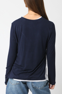 Lined Long Sleeve Top