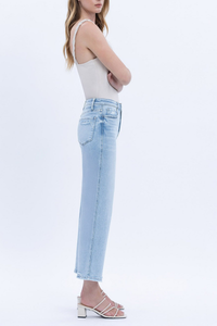 Vervet High Rise Crop Slim Wide Jeans