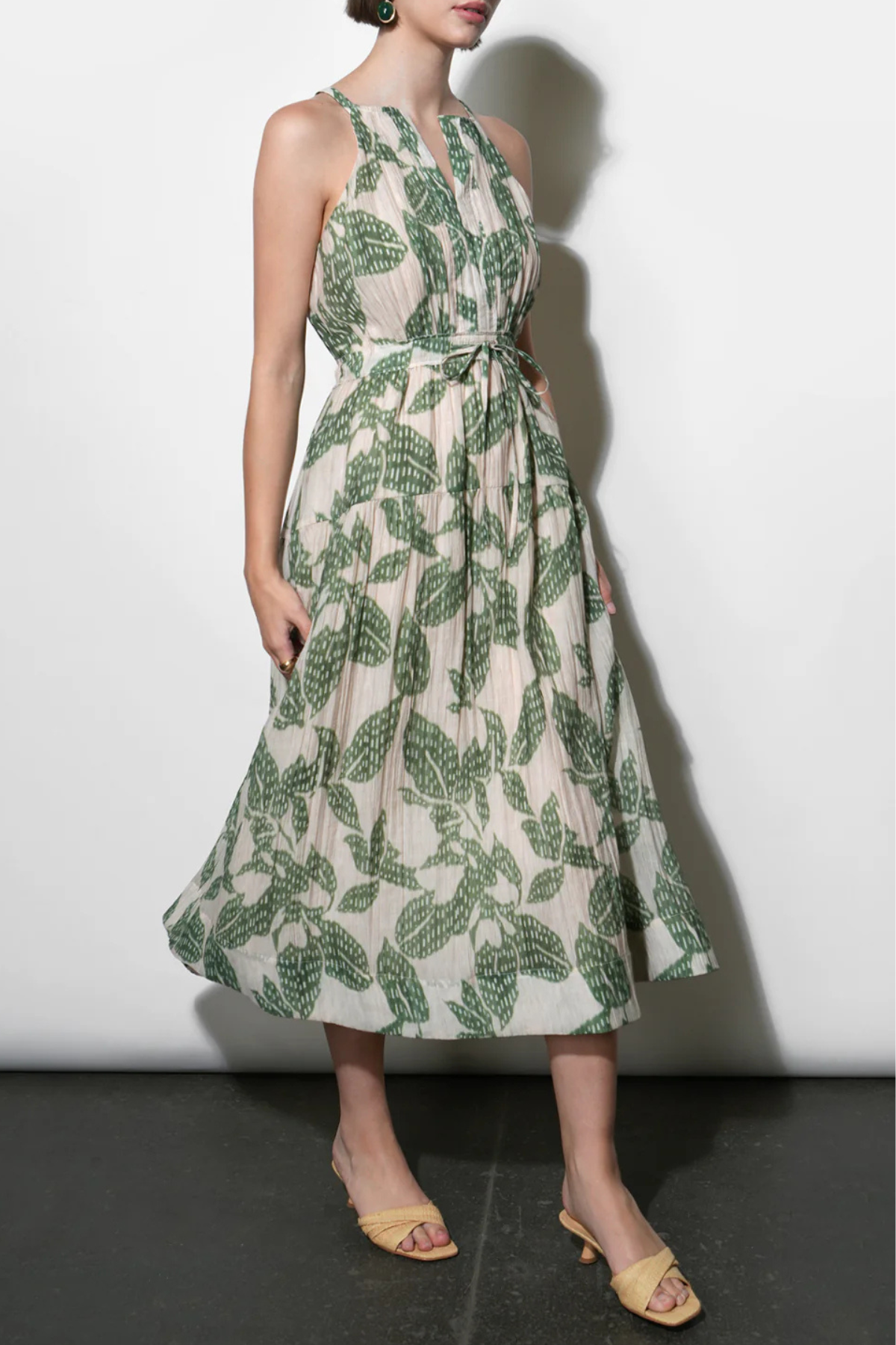 Veneria Halter Midi Dress