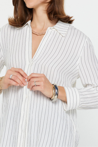 3/4 Sleeve Button Down Shirt