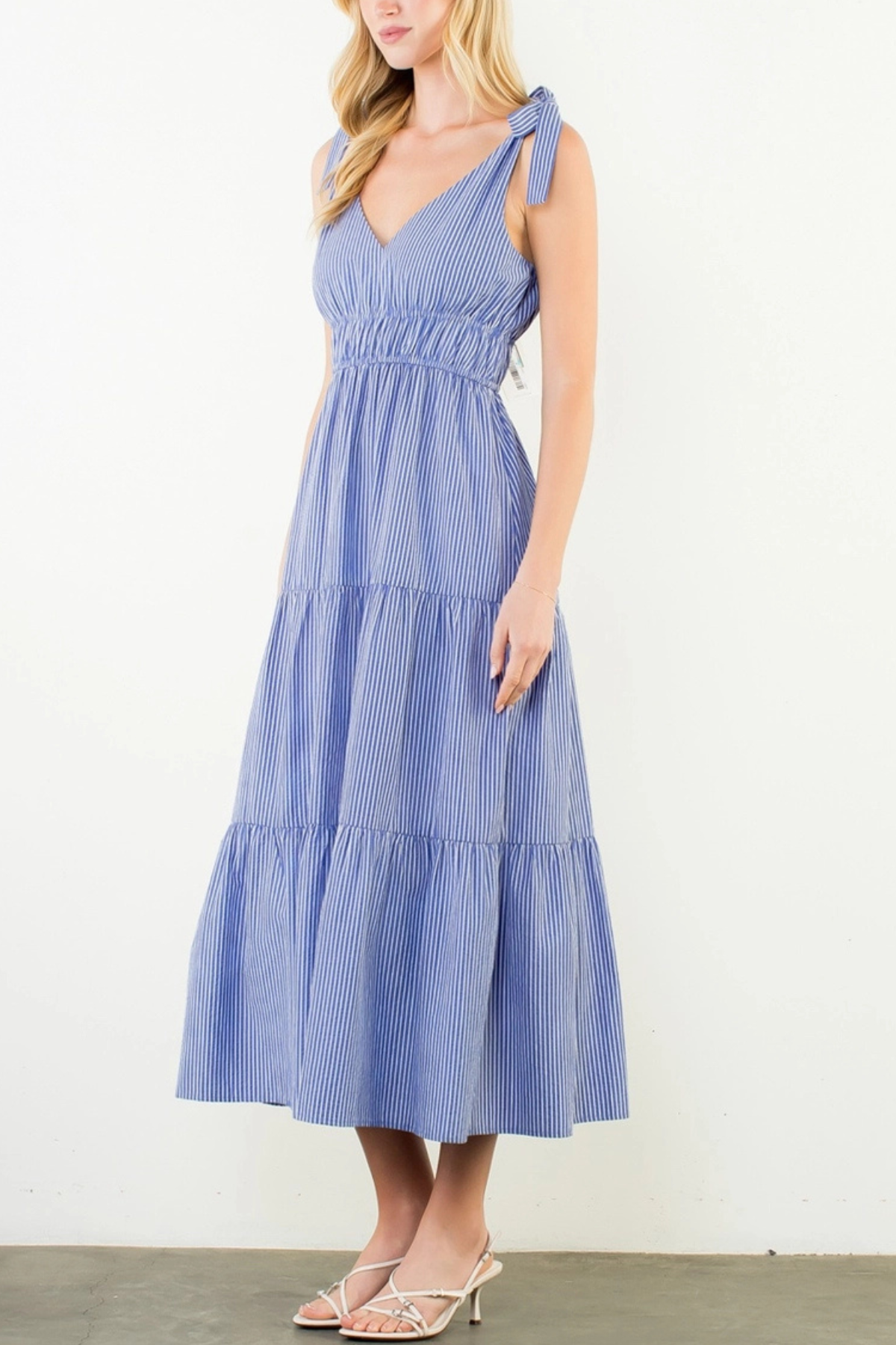 THML Tie Strap Maxi Dress