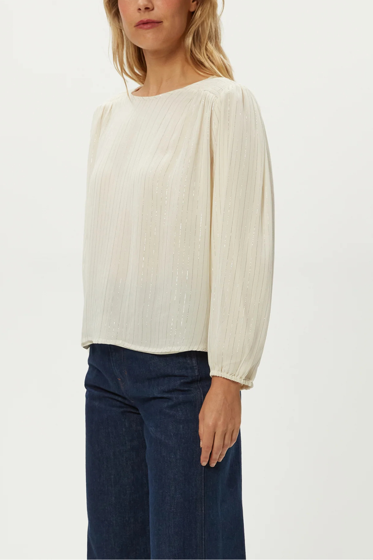 Michael Stars Dolly Metallic Stripe Top