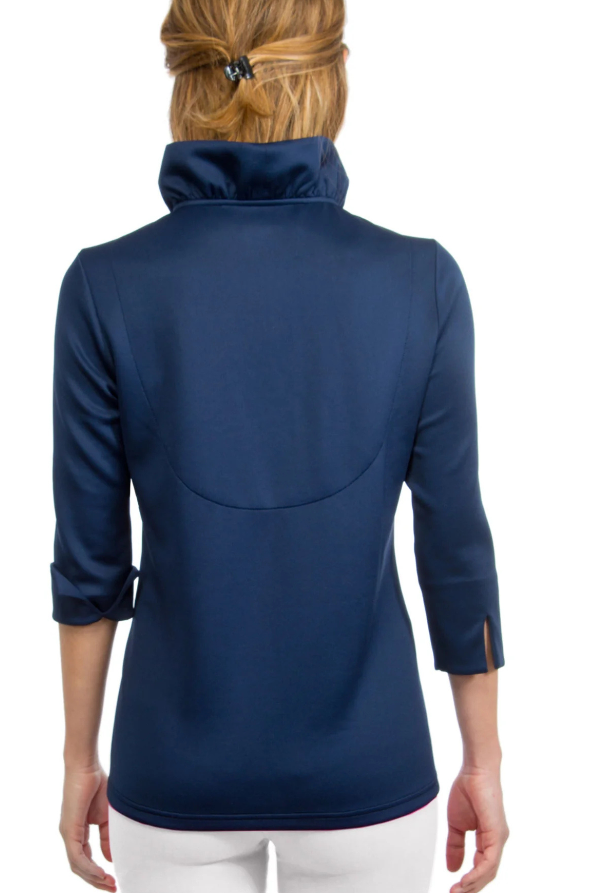 Jersey Ruffle 3/4 Sleeve Top